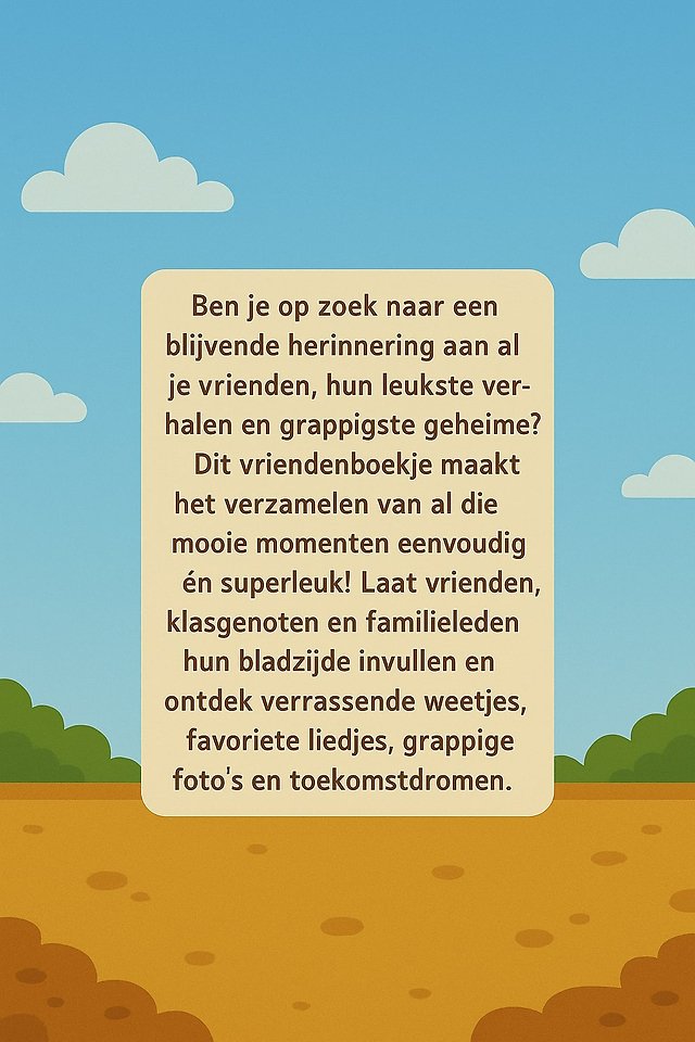 Graafmachines Vriendenboekje