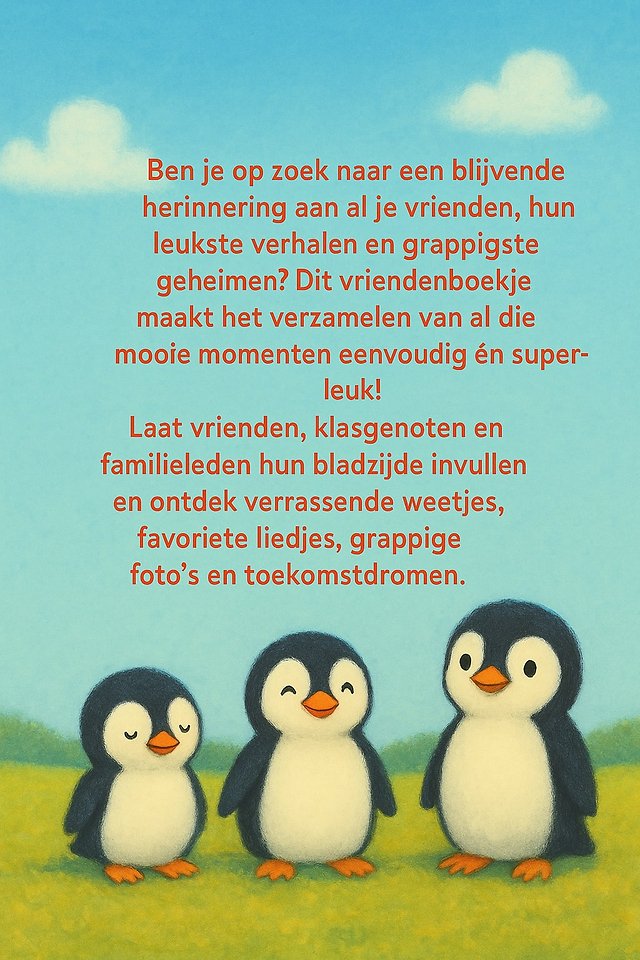 Pinguïn Vriendenboekje