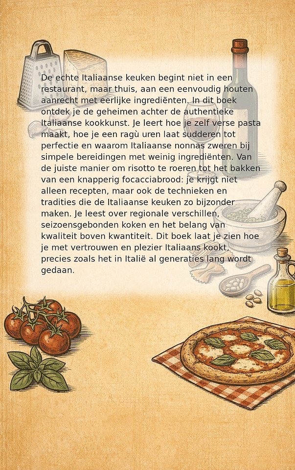 Thuiskoken als een italiaan