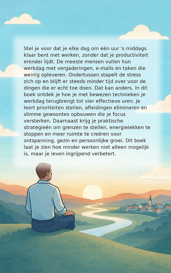 Vier uur werken is genoeg