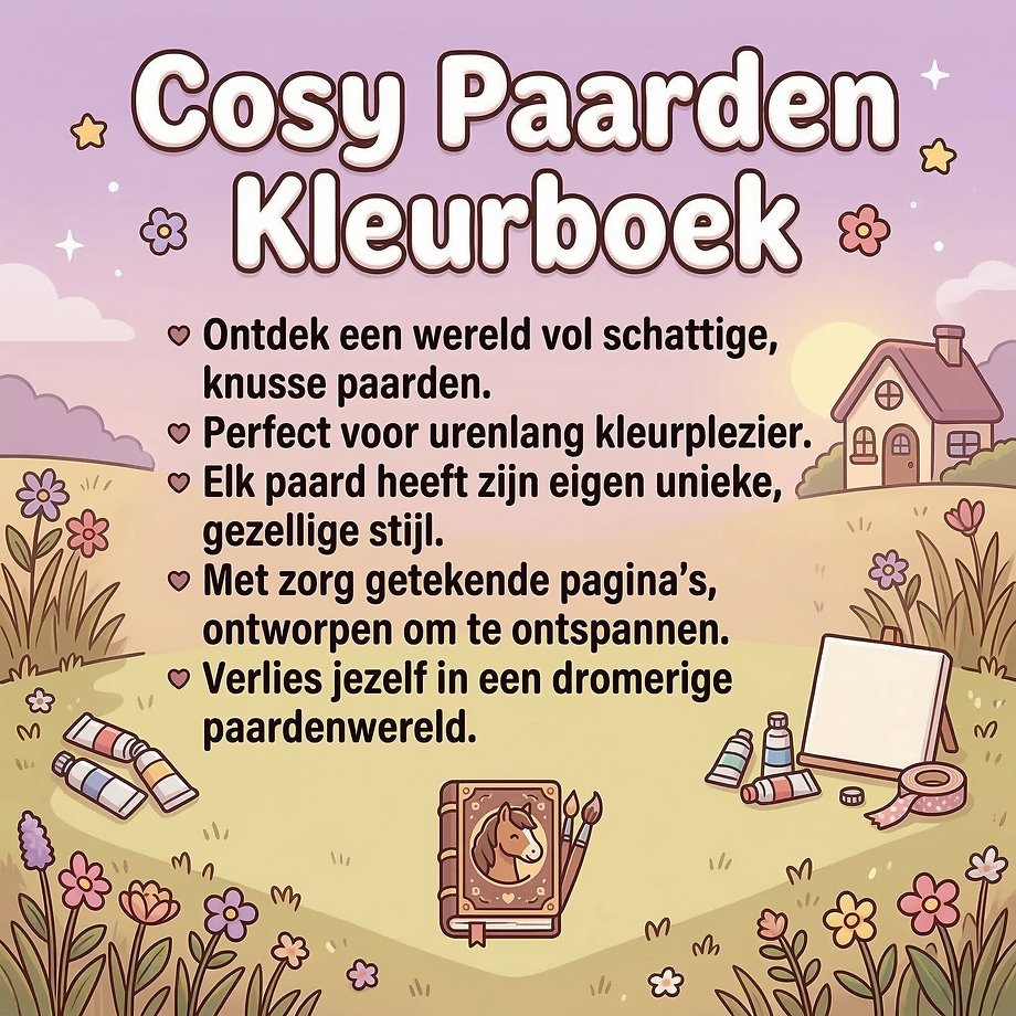 Cozy Paarden Kleurboek