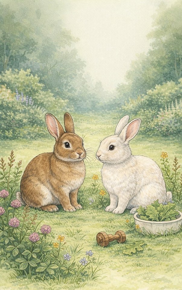 Het gelukkige konijn