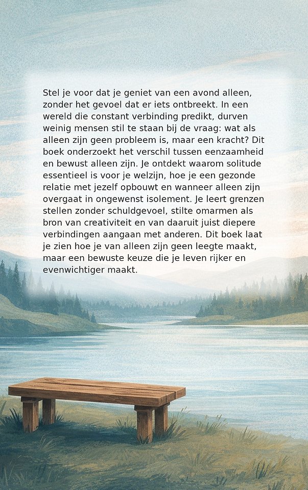 Alleen zijn is niet hetzelfde als eenzaam