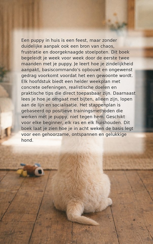 Puppytraining in 8 weken