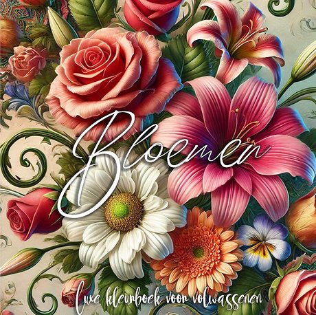Luxe Bloemen Kleurboek voor Volwassenen (Hardcover)
