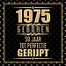 1975 Geboren 50 Jaar Tot Perfectie Gerijpt