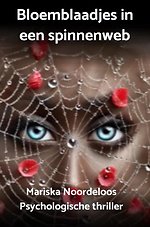 Bloemblaadjes in een spinnenweb