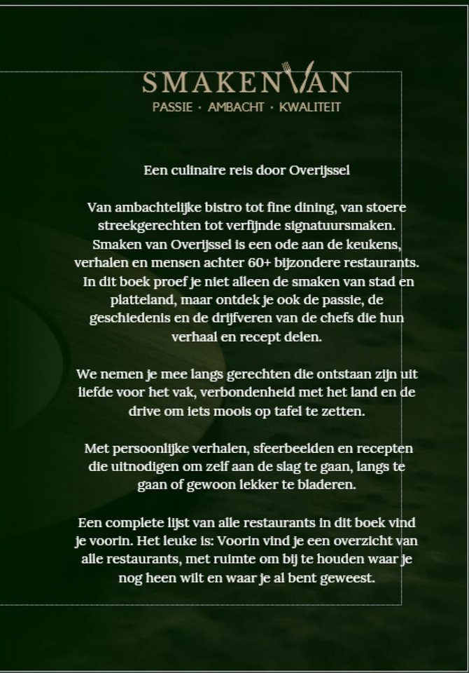 Smaken van Overijssel