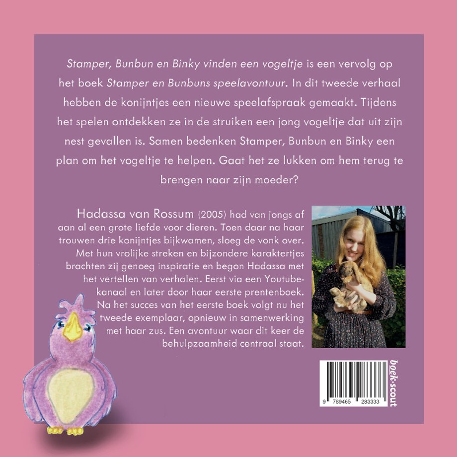 Stamper, Bunbun en Binky vinden een vogeltje