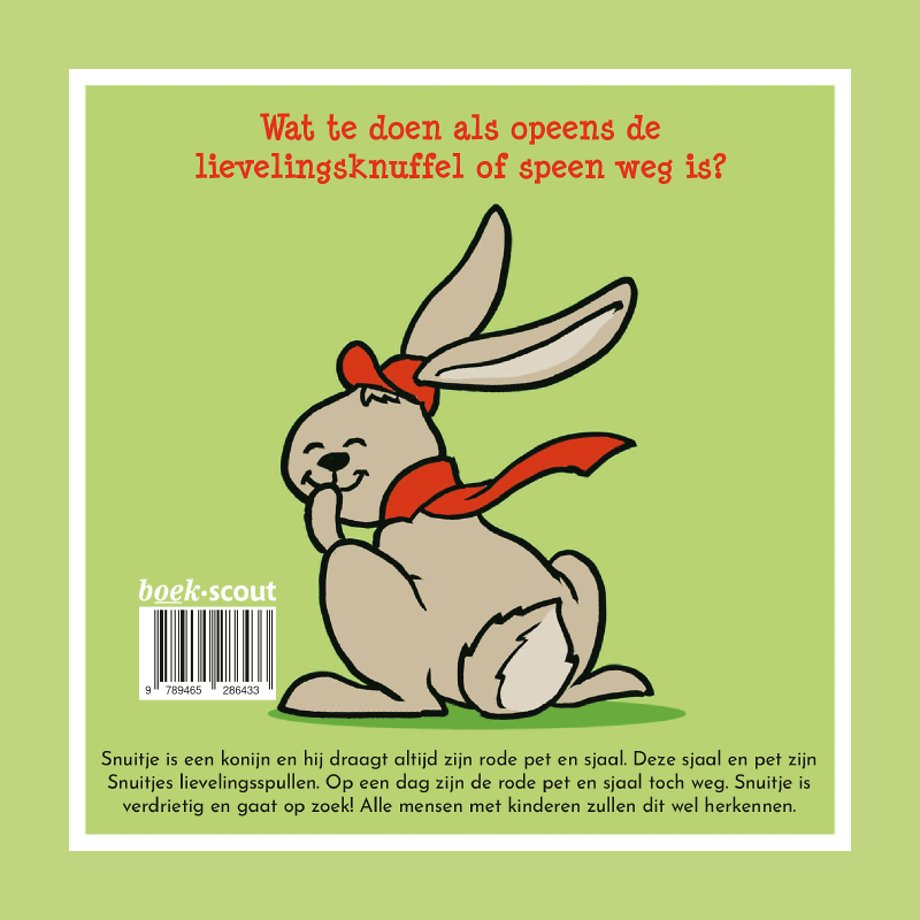 De rode pet en sjaal van Snuitje