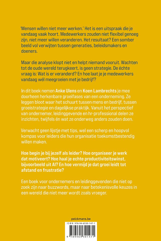 De meeste mensen willen werken