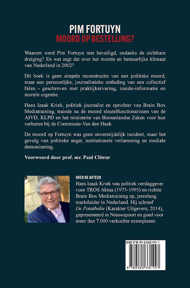 Pim Fortuyn – Moord op bestelling?