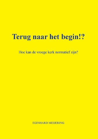 Terug naar het begin!?