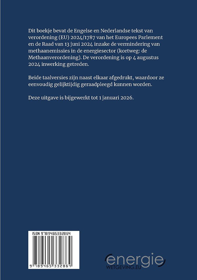 Methaanverordening - editie 2026
