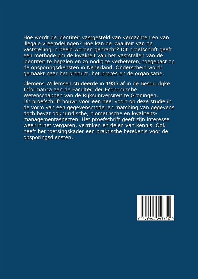 Identiteitsvaststelling van verdachten en illegale vreemdelingen door opsporingsdiensten