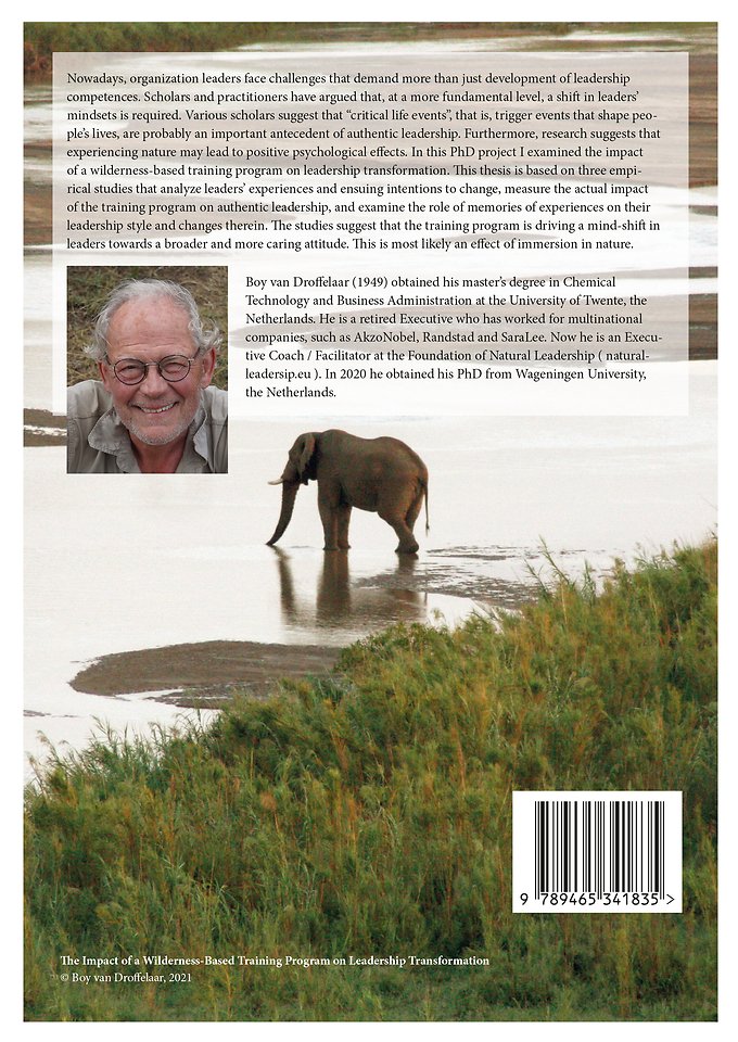 The impact of a wilderness-based training program on leadership transformation