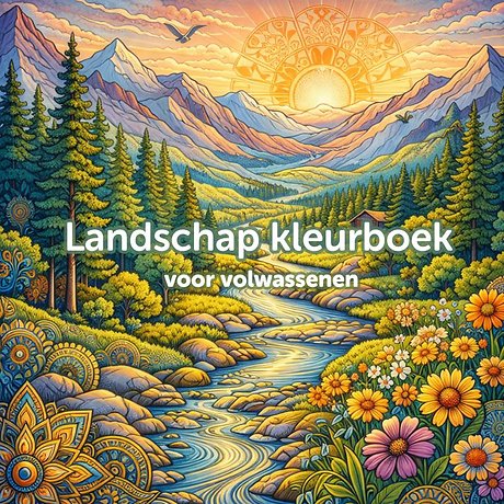 Landschap kleurboek voor volwassenen