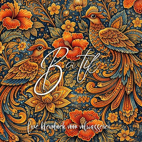 Luxe batik kleurboek voor volwassenen