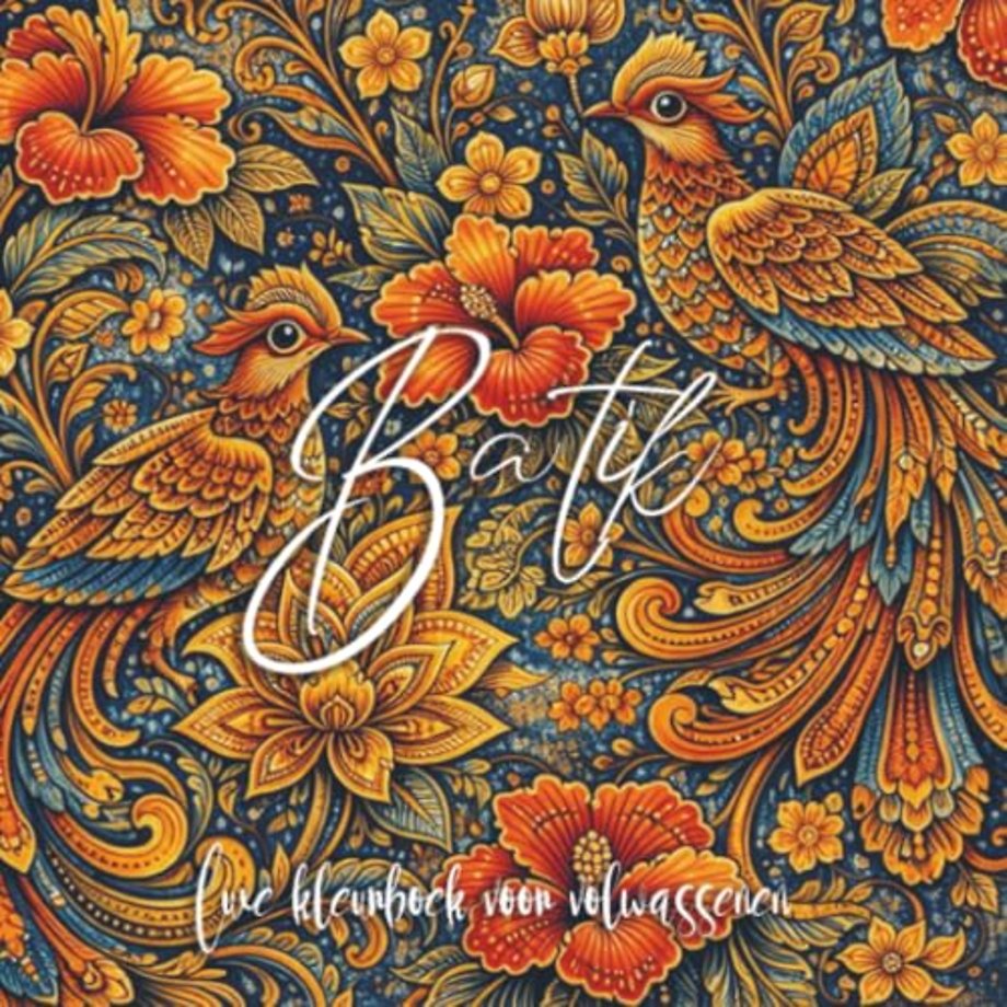 Luxe batik kleurboek voor volwassenen