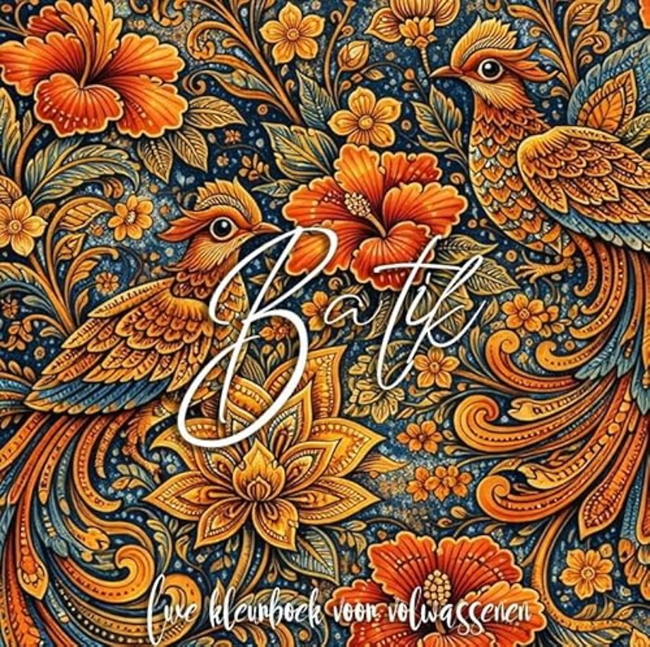 Luxe batik kleurboek voor volwassenen (hardcover)