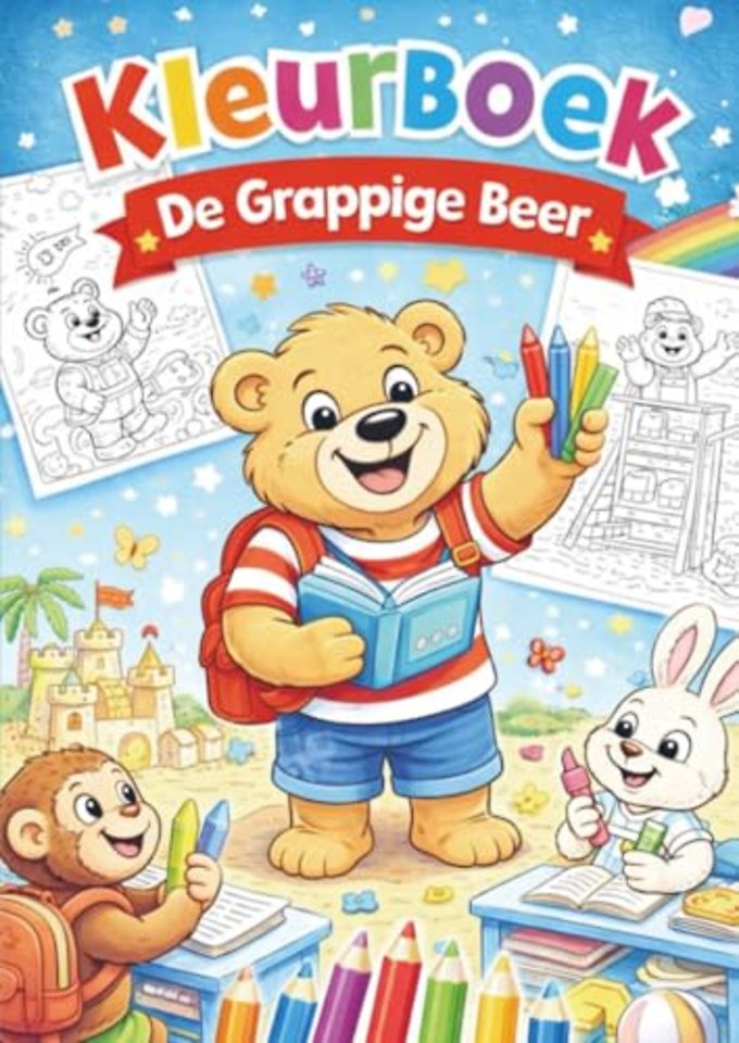 Kleurboek, De grappige beer