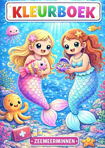 Kleurboek, zeemeerminnen