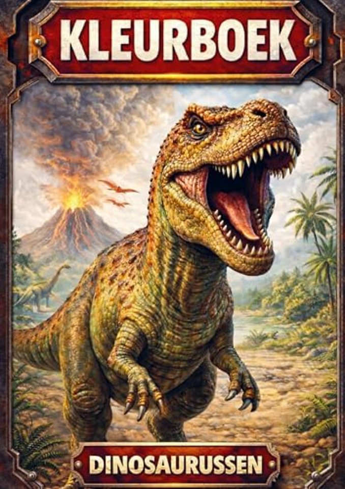 Kleurboek, Dinosaurussen.