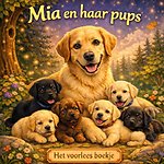 Het voorlees boekje, Mia en haar pups.