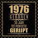 1976 Geboren 50 Jaar Tot Perfectie Gerijpt