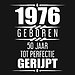 1976 Geboren 50 Jaar Tot Perfectie Gerijpt