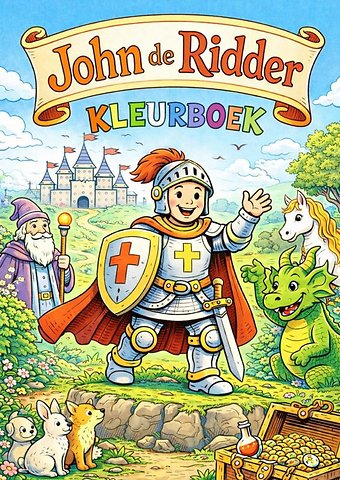 Kleurboek, John de ridder.