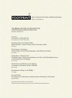 Footprint 17 Vol 9/2 The 'bread & butter'of architecture: investigating everyday practices