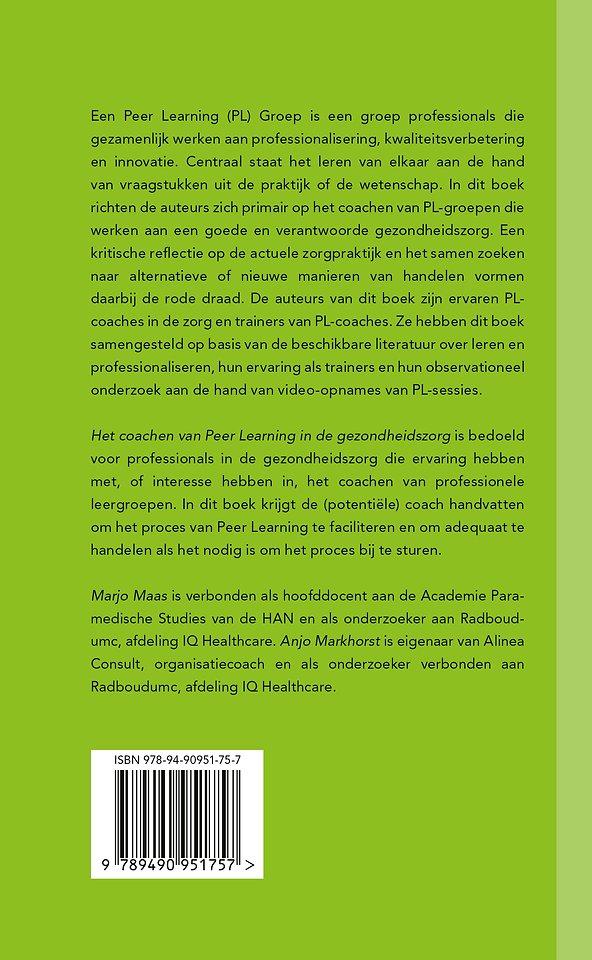 Het coachen van Peer Learning in de gezondheidszorg