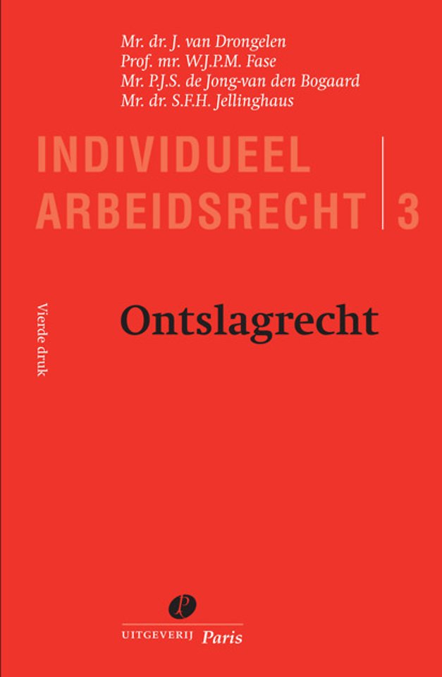 Ontslagrecht Door J Van Drongelen Managementboek Nl