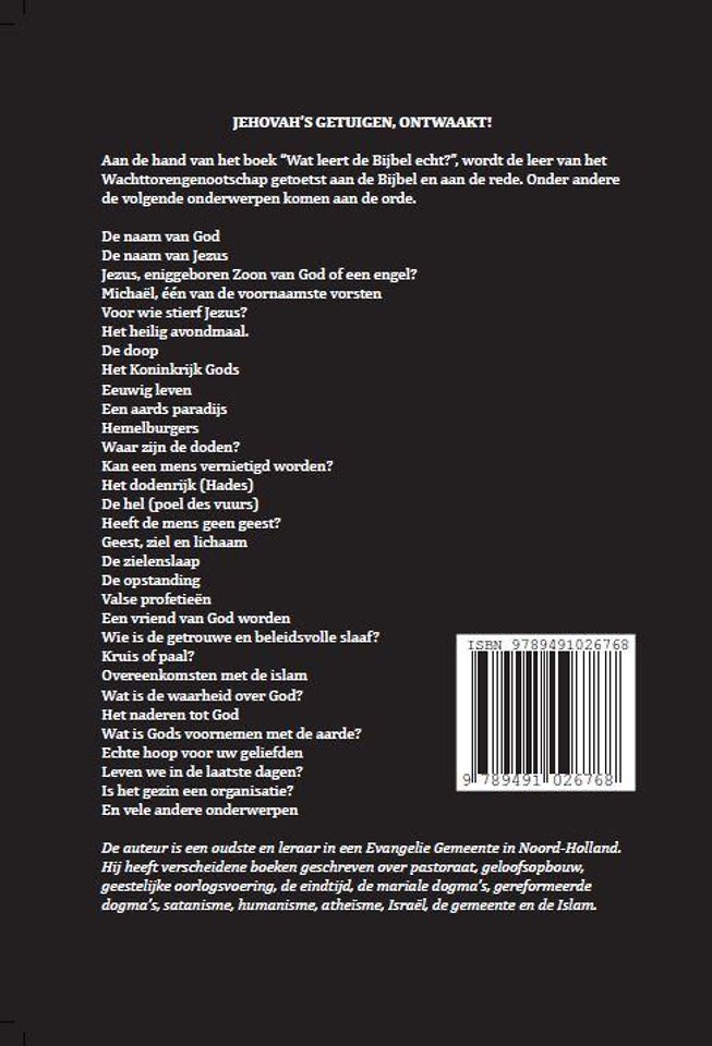 Jehovah's getuigen, ontwaakt!