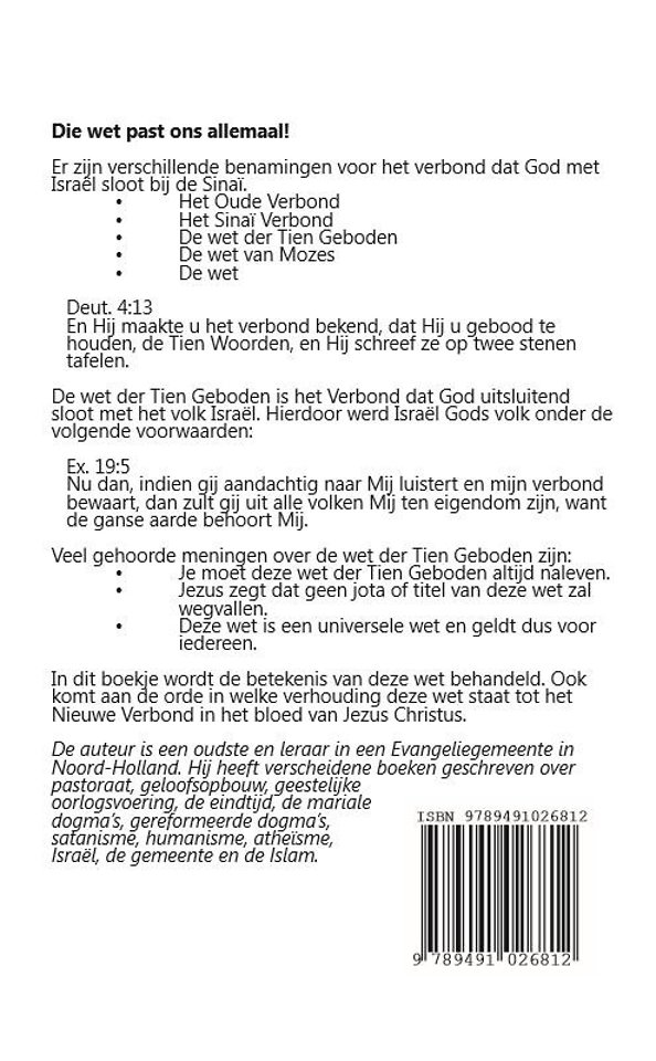 Die wet past ons allemaal