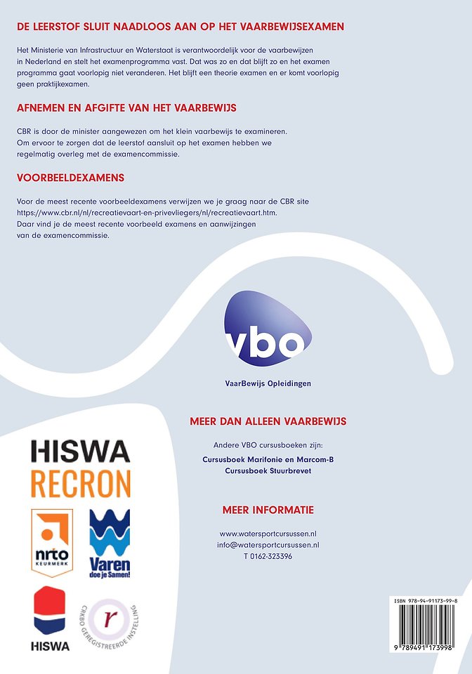 VBO Cursusboek Klein Vaarbewijs 1 & 2