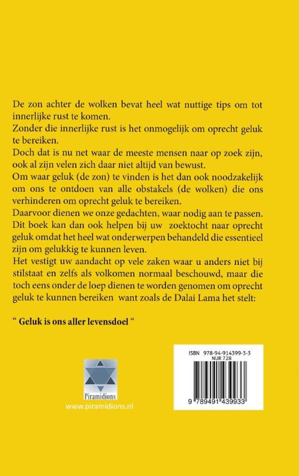 De zon achter de wolken