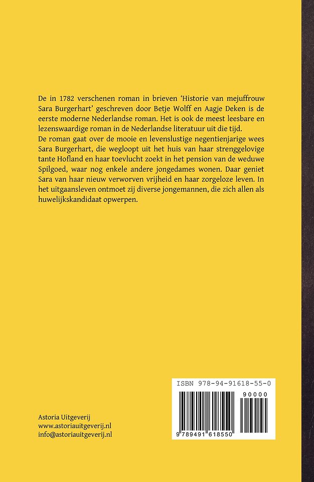 Historie van mejuffrouw Sara Burgerhart