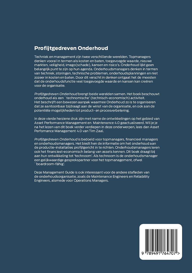 Profijtgedreven onderhoud