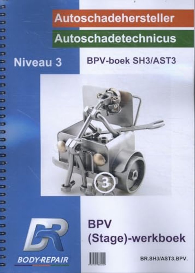 BPV boek autoschadehersteller/autoschadetechnicus Niveau 3 Stage werkboek