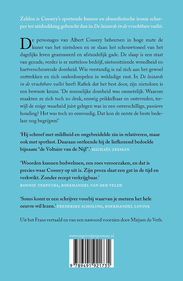 De luiaards in de vruchtbare vallei