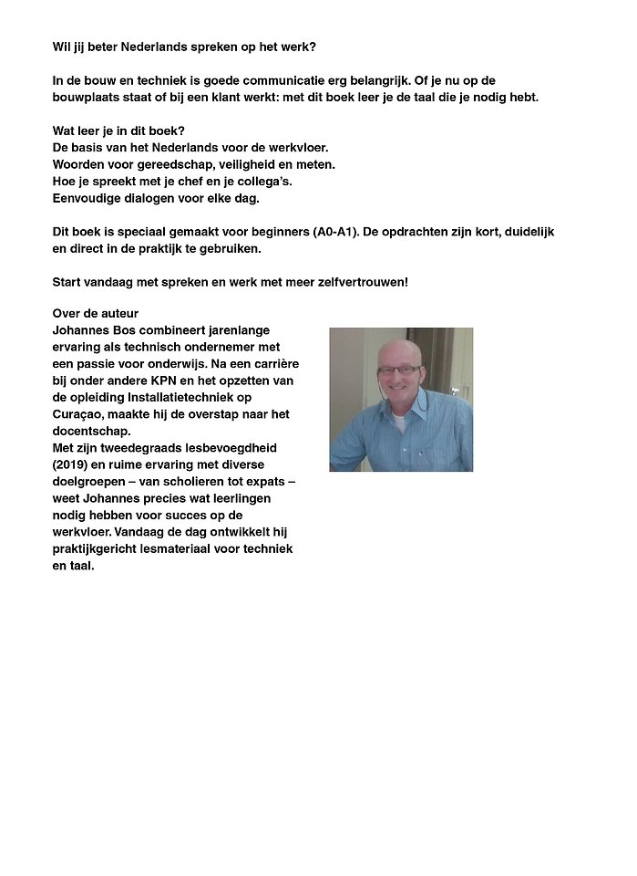 Nederlands voor Techniek en Bouw