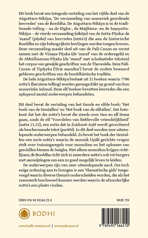 Anguttara-Nikaya 5 Het boek van tien- en elftallen