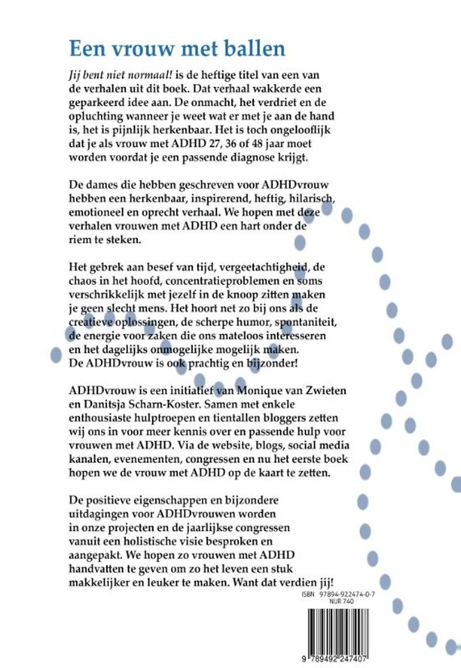 Een vrouw met ballen