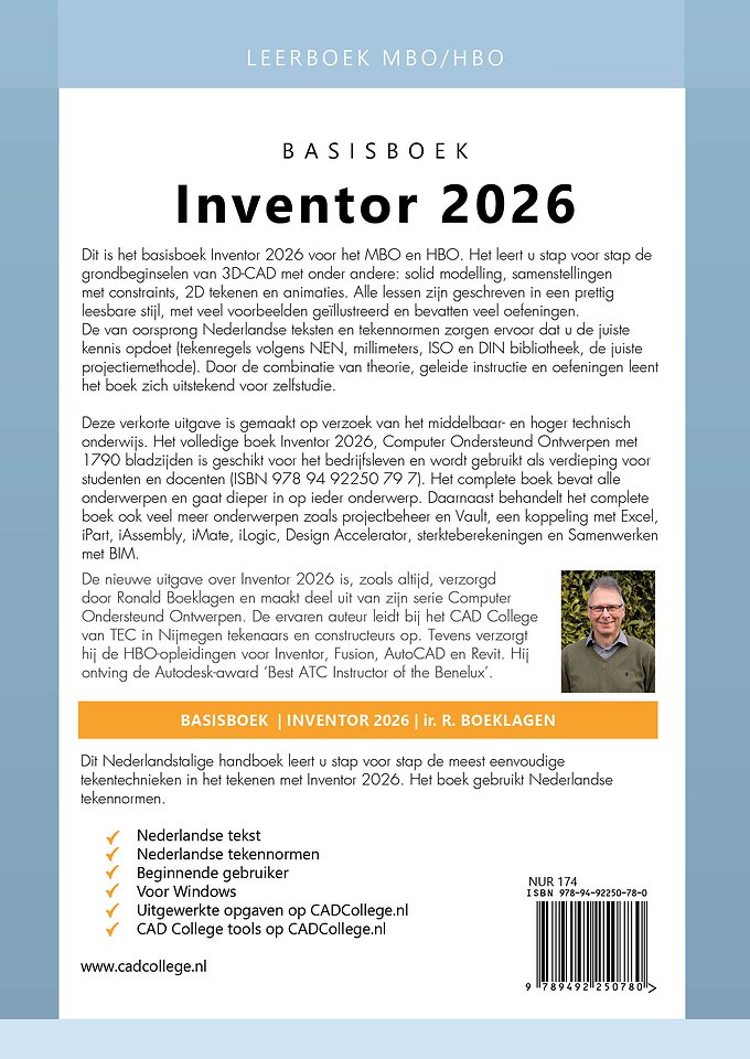 Inventor 2026 basisboek mbo/hbo Leerboek