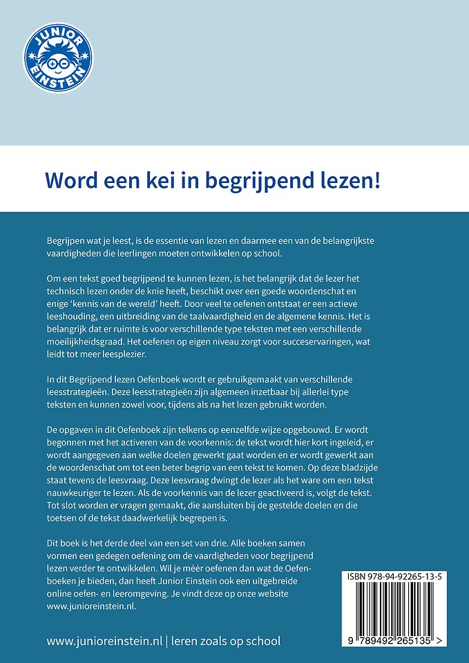 Begrijpend lezen groep 7 + 8 Oefenboek