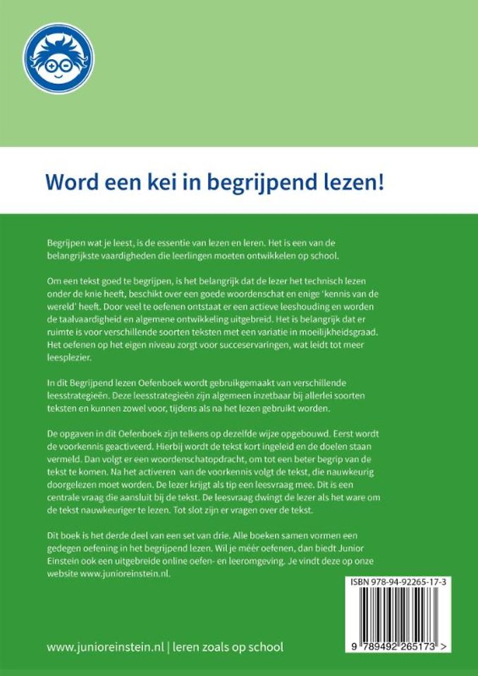 Begrijpend Lezen Oefenboeken Compleet 1, 2 en 3 - Groep 6 Begrijpen lezen opgaven- en antwoordenboek,Verschillende type teksten en bijbehorende doelen.