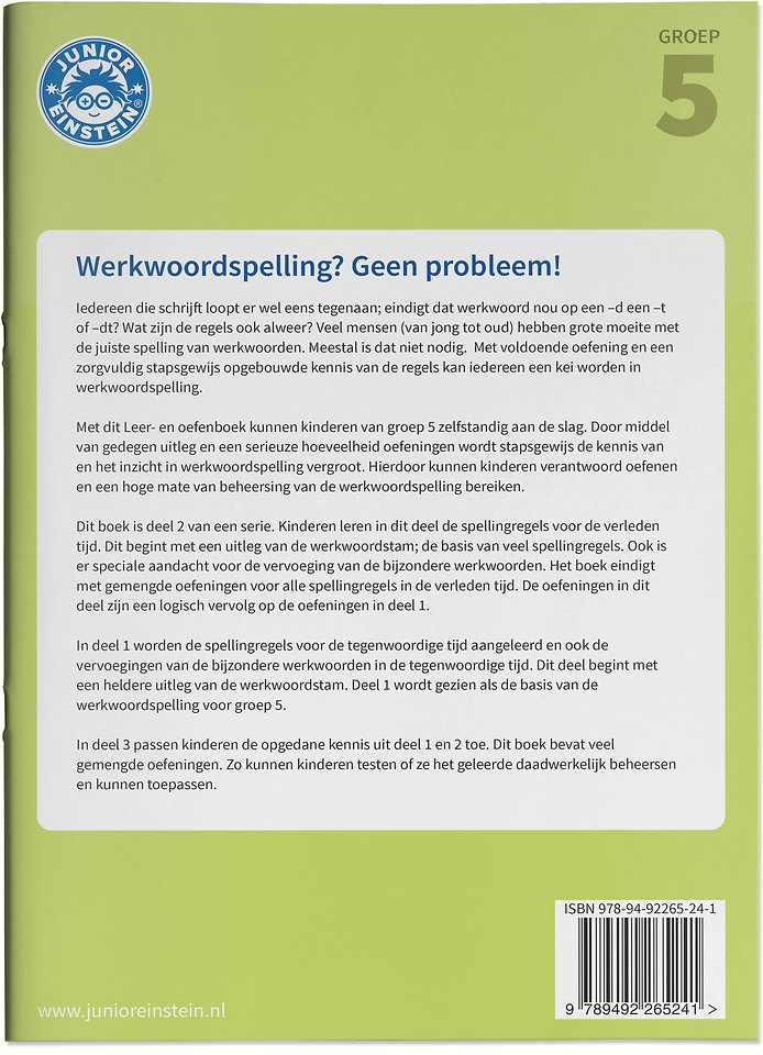 Werkwoordspelling 2 Spellingsoefeningen verleden tijd groep 5 Leer- en Oefenboek