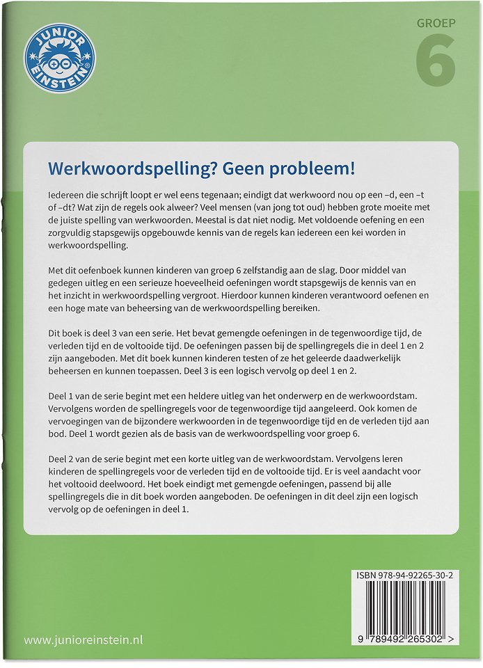 Werkwoordspelling Leer- en Oefenboek Spellingsoefeningen gemengd groep 6